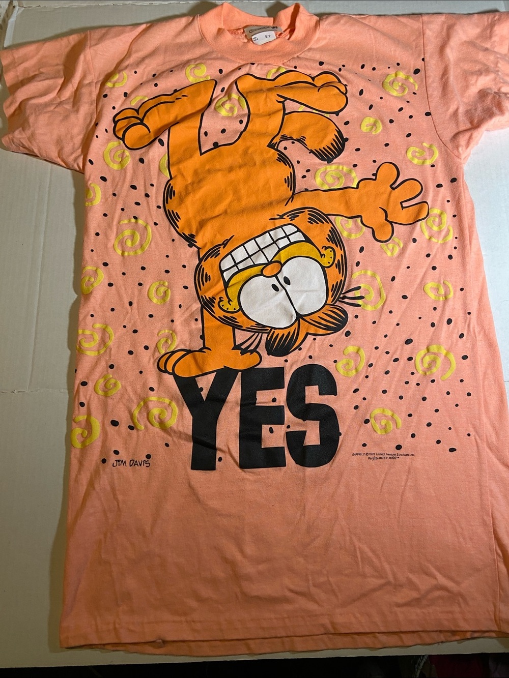 Vintage Garfield Nightgown 1978 Jim Davis